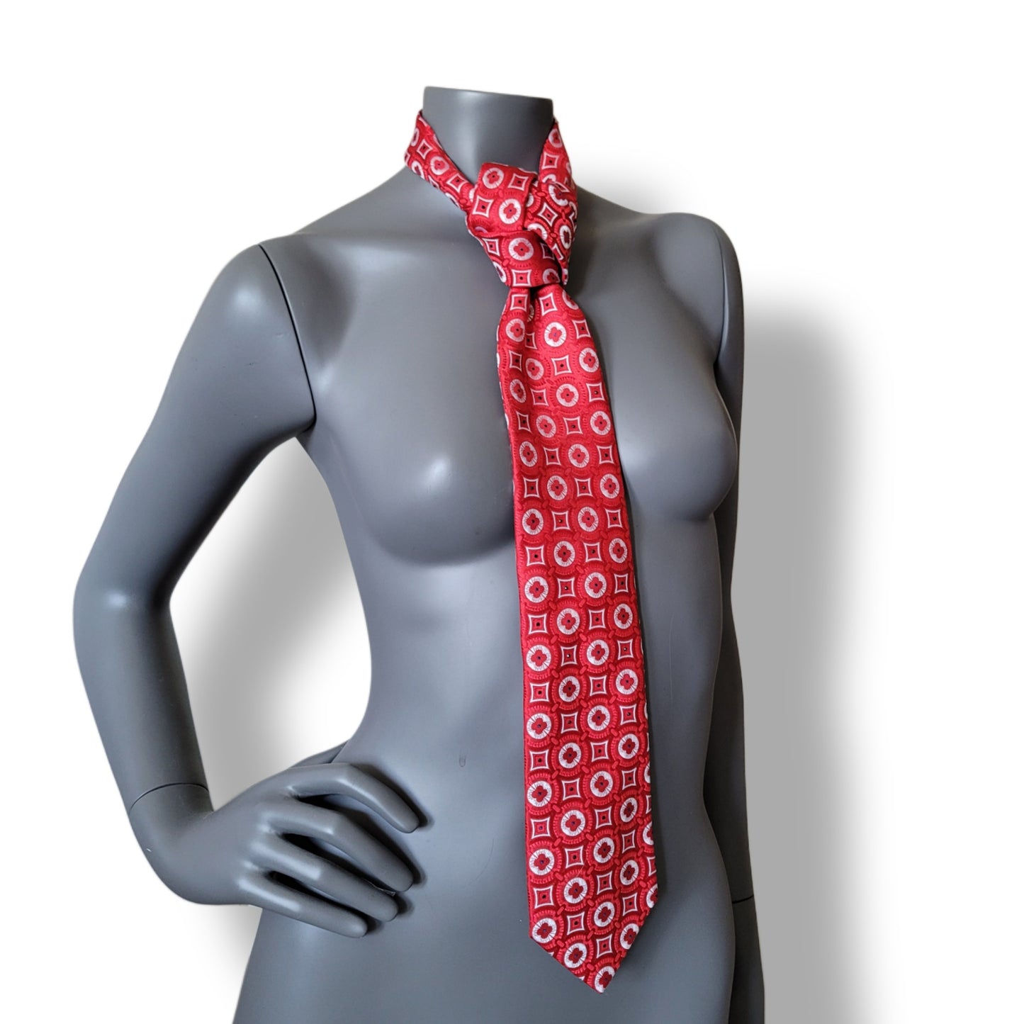 Tie it Together collection: Atlas tie, vintage classic Italian silk necktie with tiny jet black glass crystals