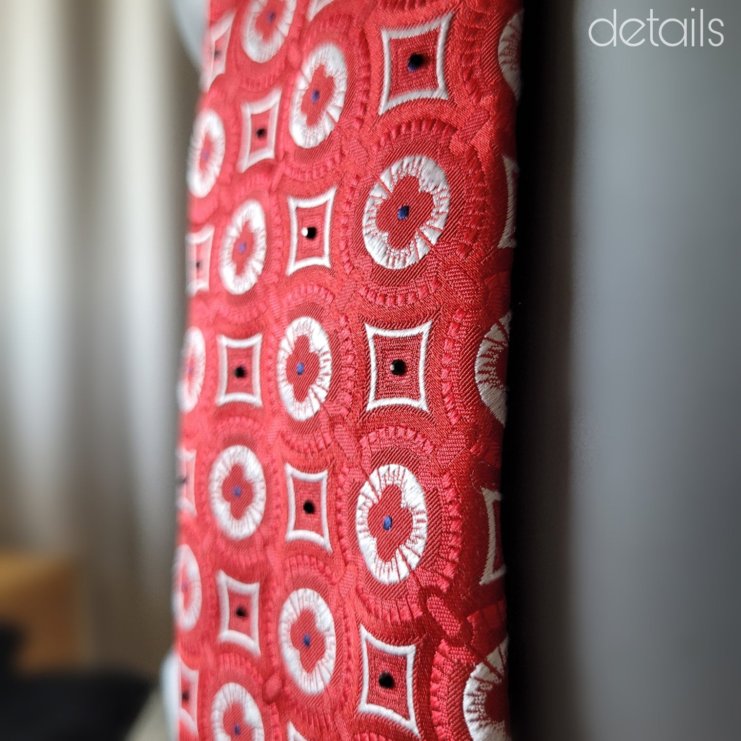 Tie it Together collection: Atlas tie, vintage classic Italian silk necktie with tiny jet black glass crystals
