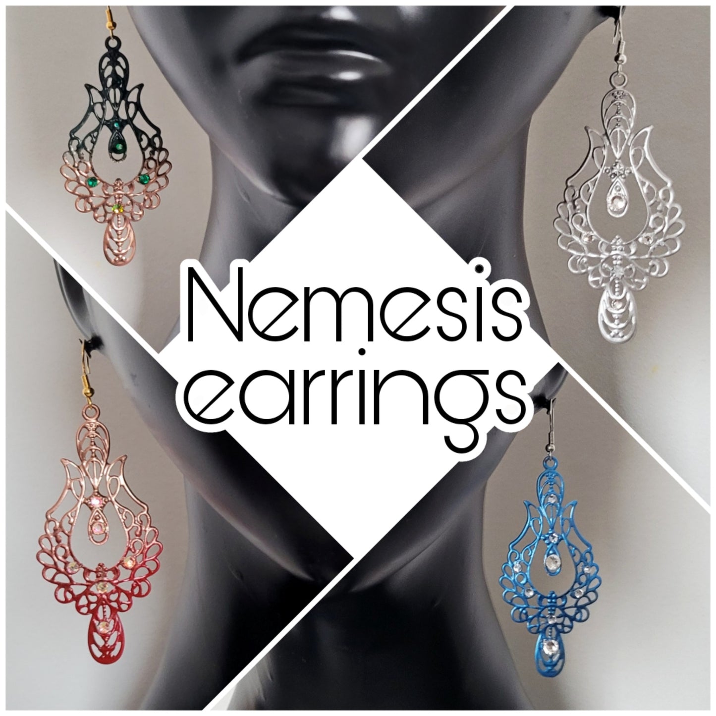 Deusa ex Machina collection: The Nemesis earrings