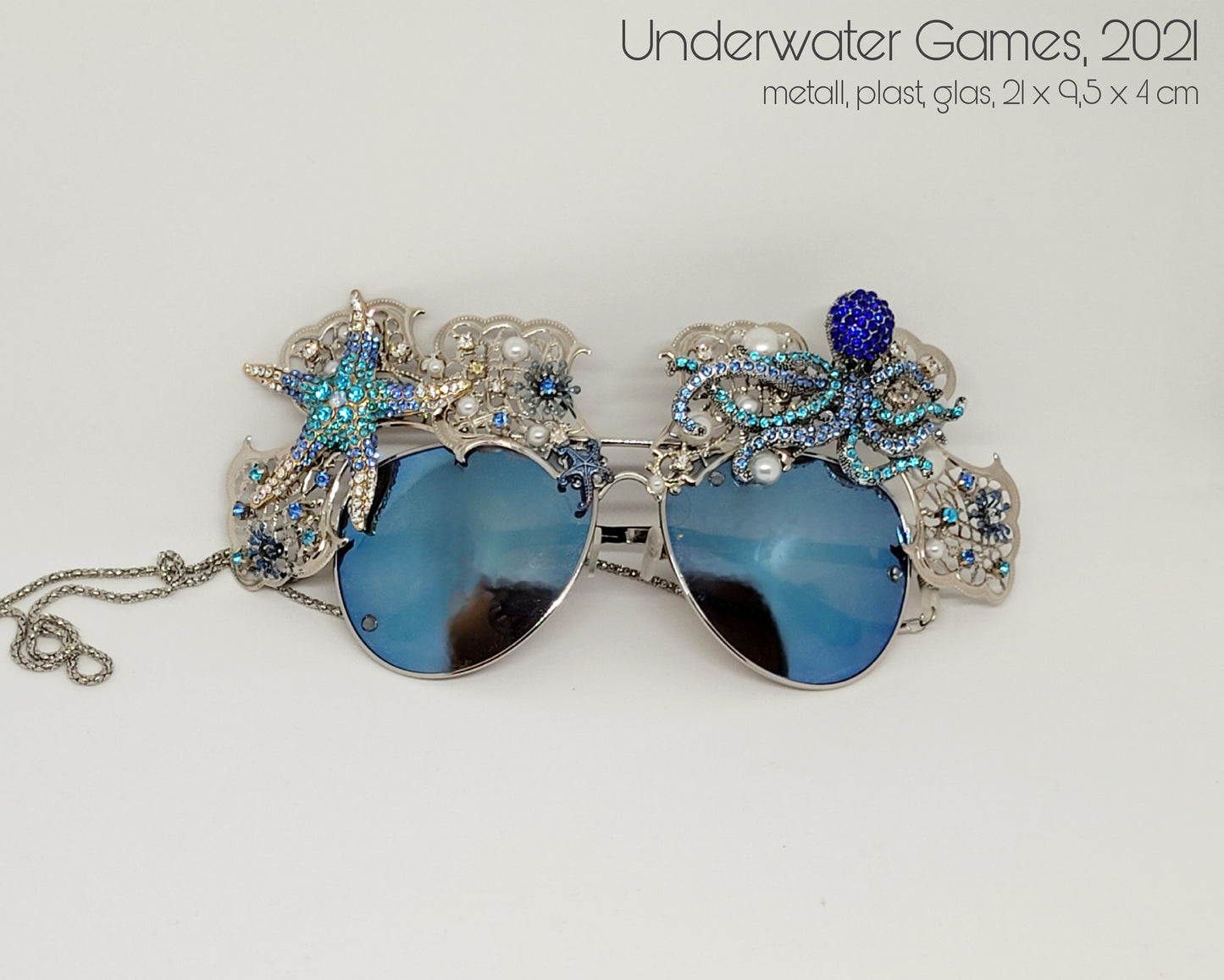 Shifting Depths collection: the Underwater Games sculptural sunglasses