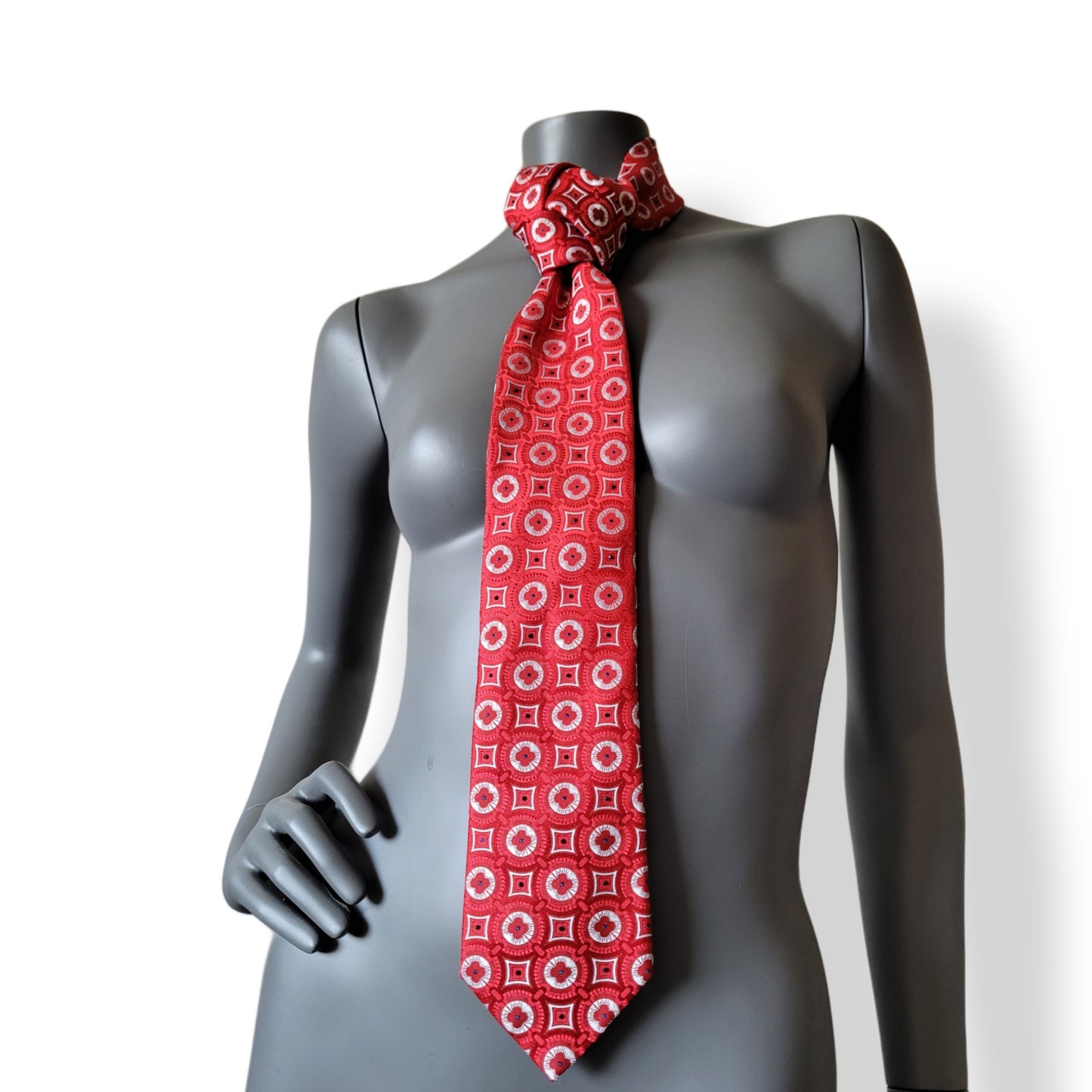 Tie it Together collection: Atlas tie, vintage classic Italian silk necktie with tiny jet black glass crystals