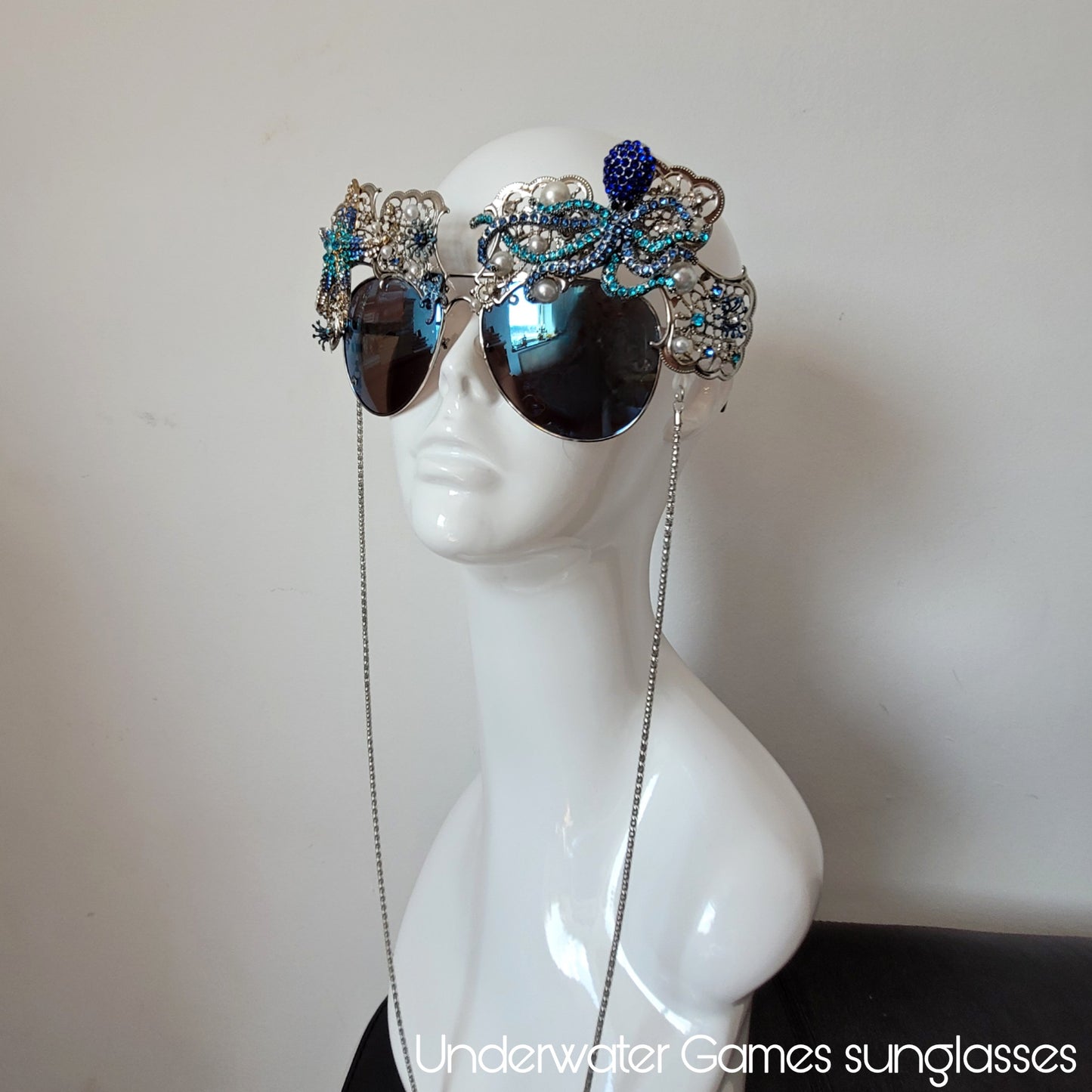 Shifting Depths collection: the Underwater Games sculptural sunglasses