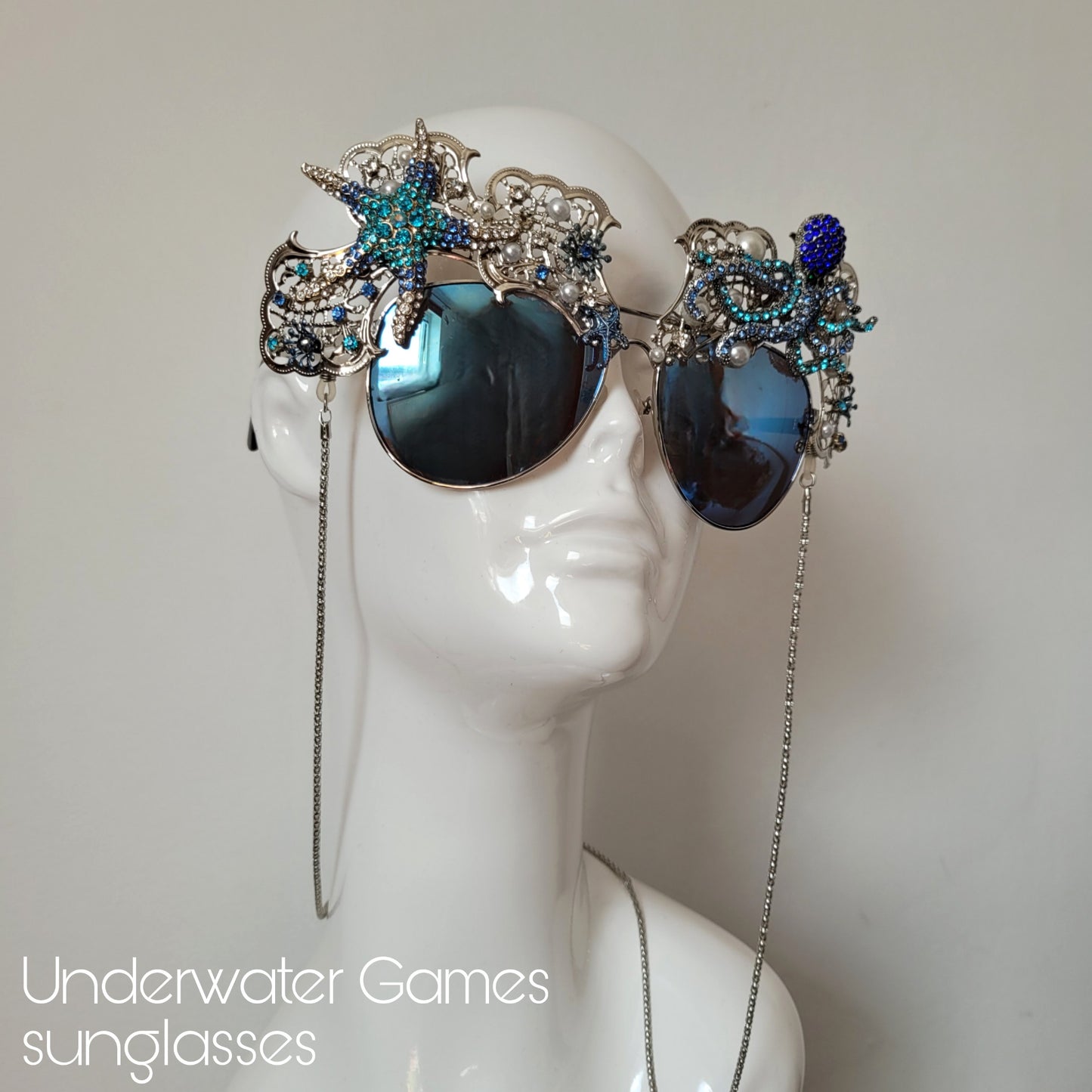 Shifting Depths collection: the Underwater Games sculptural sunglasses