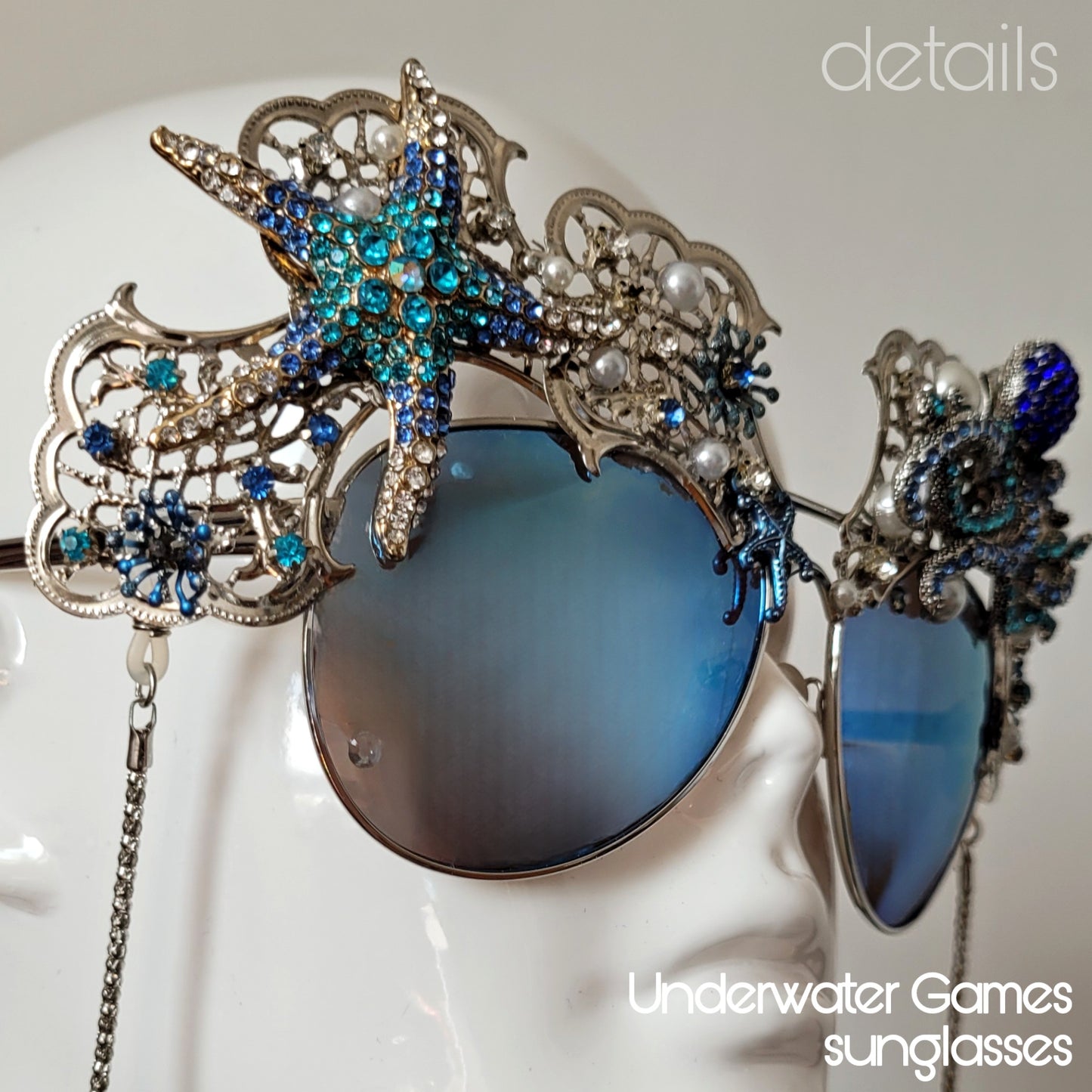 Shifting Depths collection: the Underwater Games sculptural sunglasses