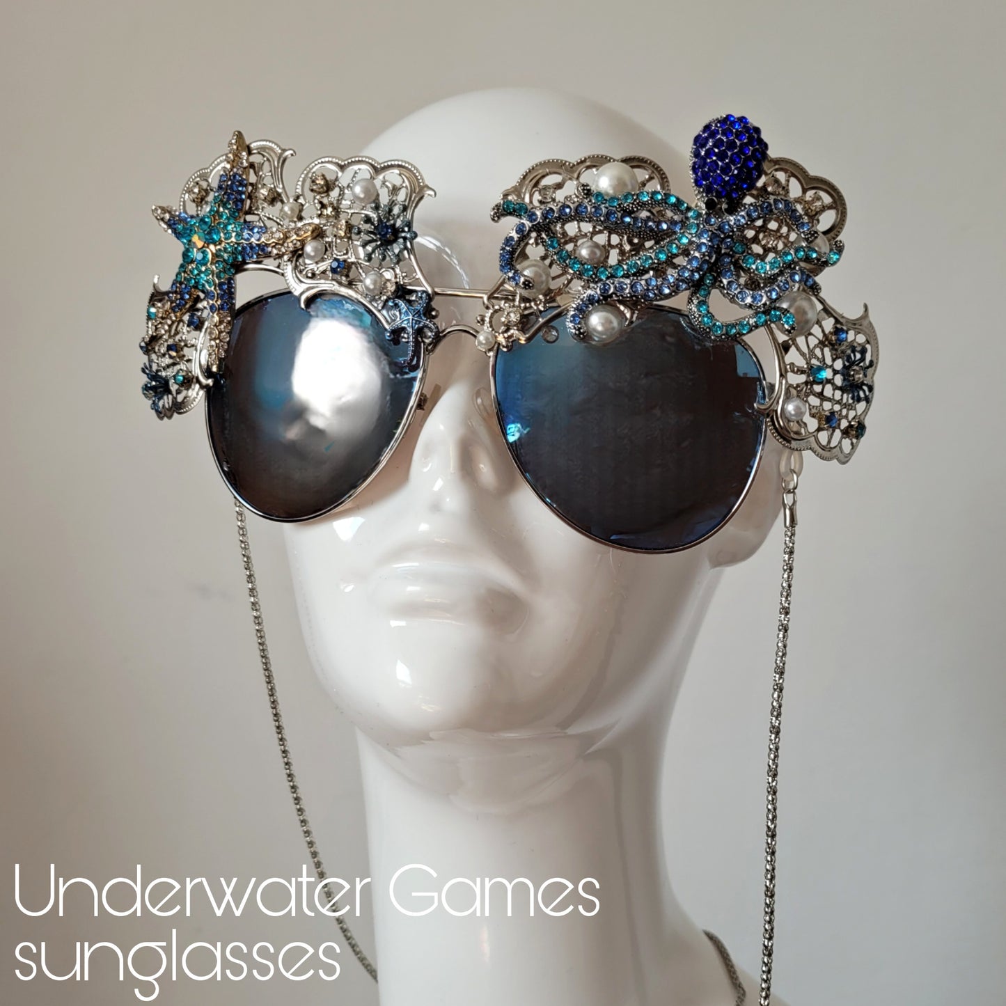 Shifting Depths collection: the Underwater Games sculptural sunglasses
