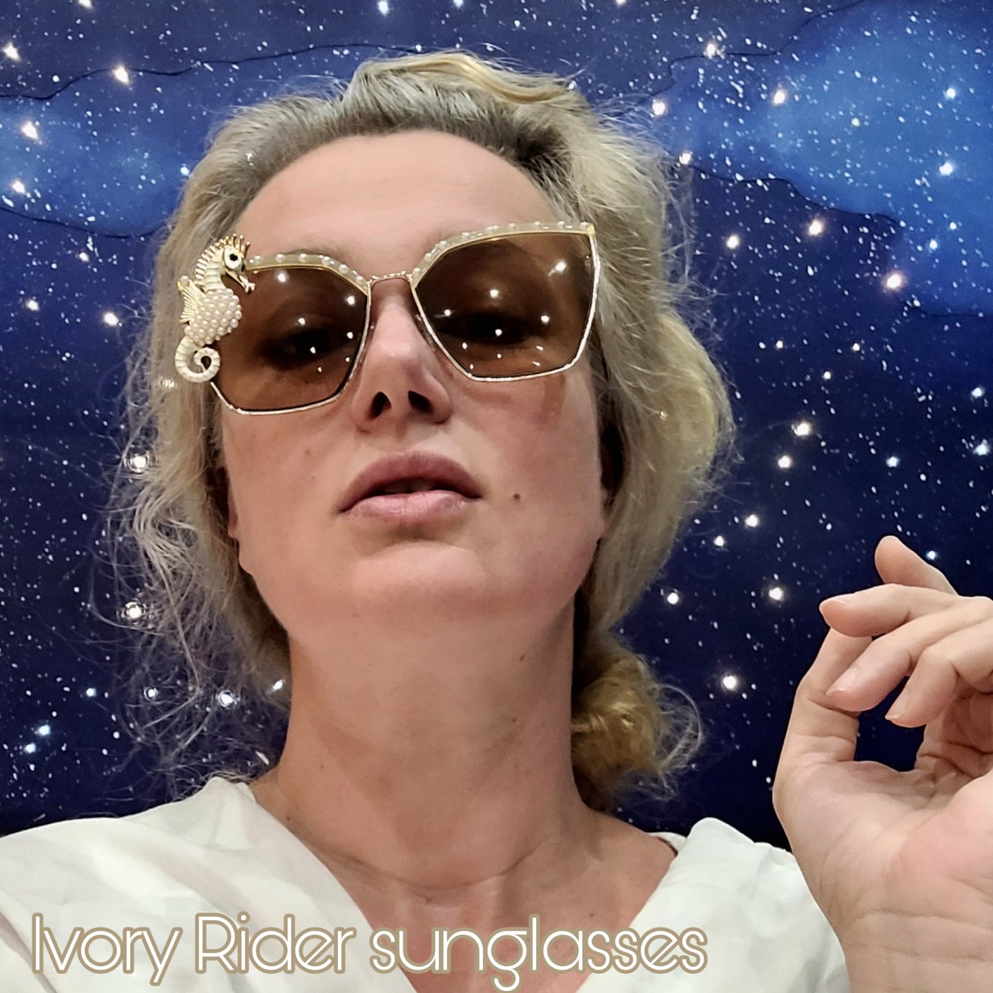 Shifting Depths collection: the Ivory Rider sunglasses