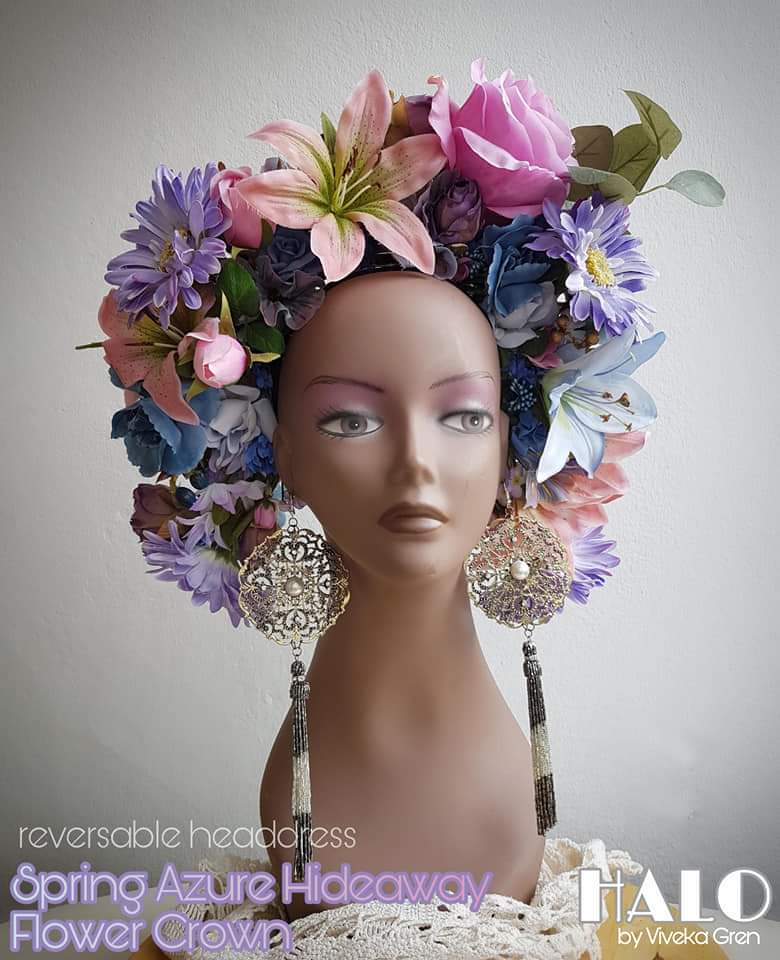 The Spring Azure Hidaway Flower Crown