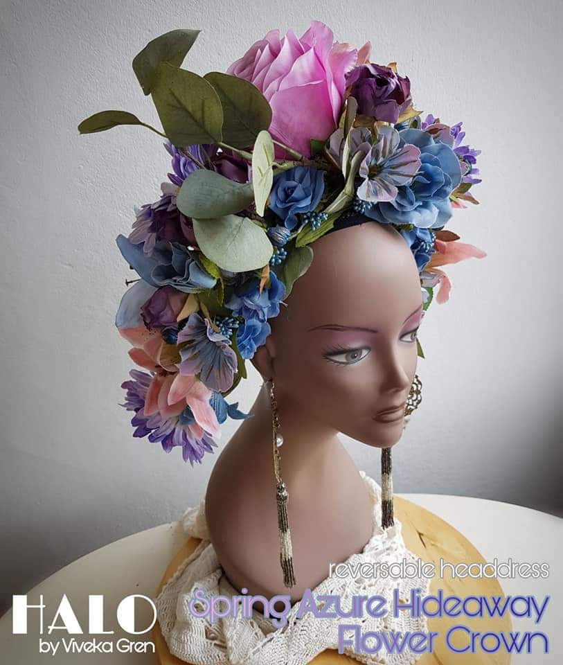 The Spring Azure Hidaway Flower Crown