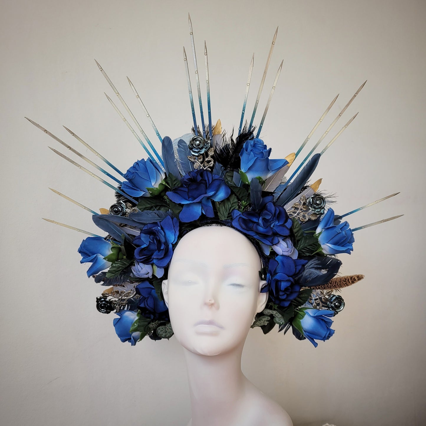 The Blue Haze flower headdress