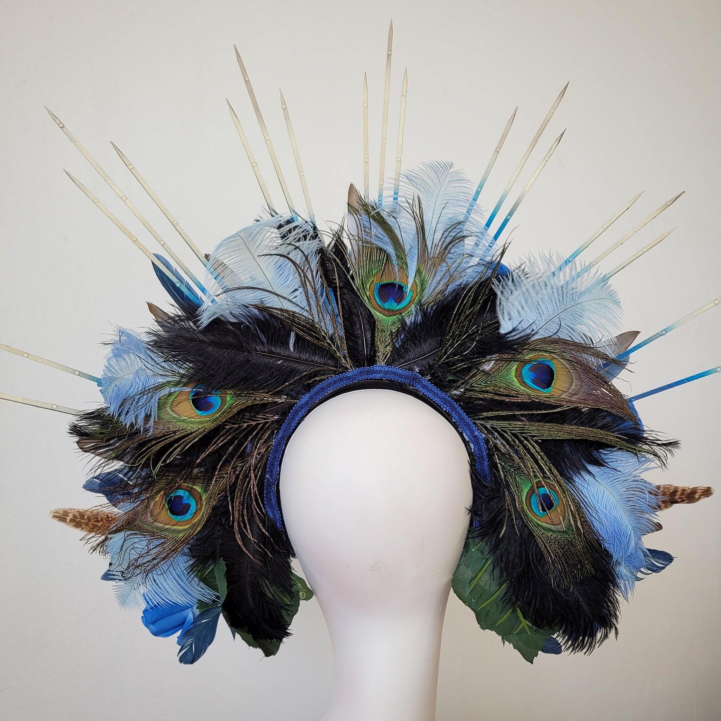 The Blue Haze flower headdress