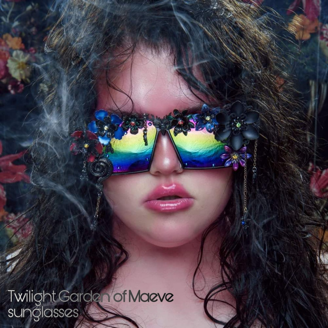 Bespoke order: Wearable art sunglasses, flamboyant showpiece sunnies (1 spot available for May - October 2025)