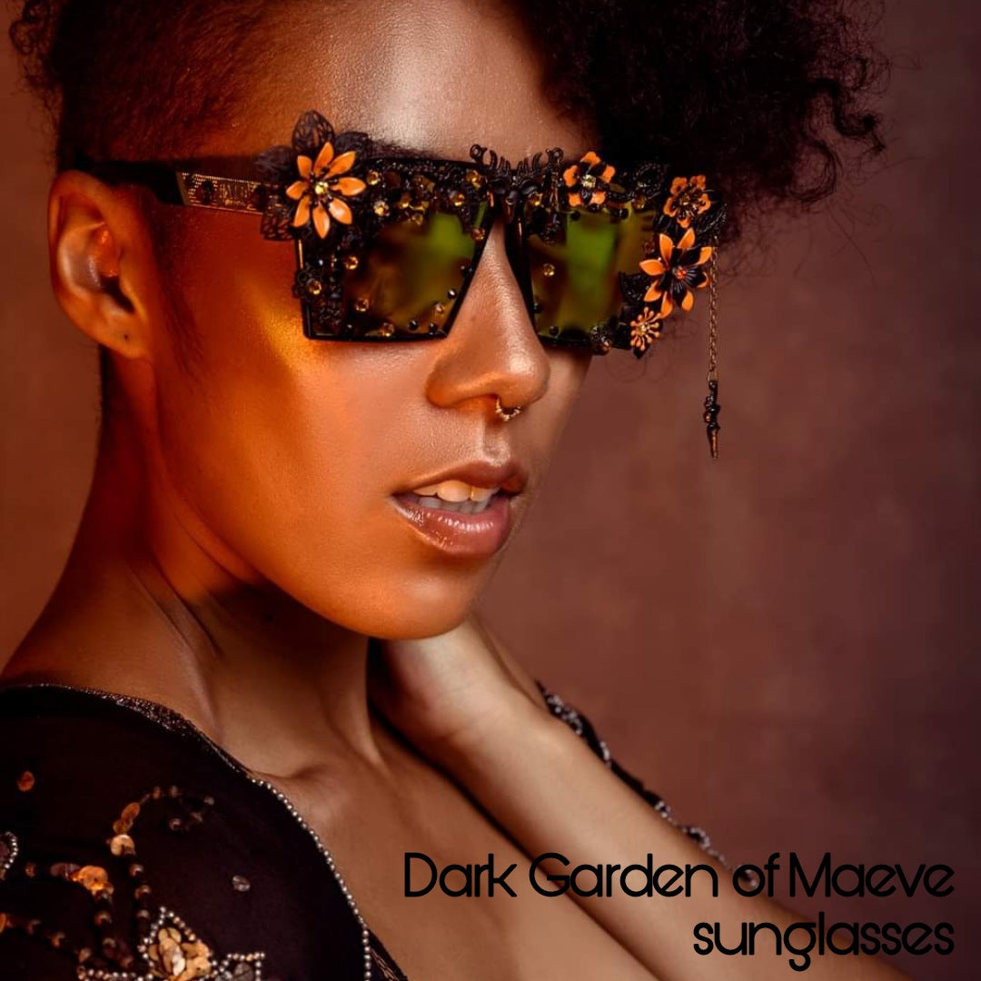 Bespoke order: Wearable art sunglasses, flamboyant showpiece sunnies (1 spot available for May - October 2025)