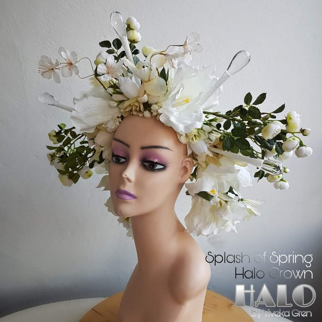 Bridal flower halos deals