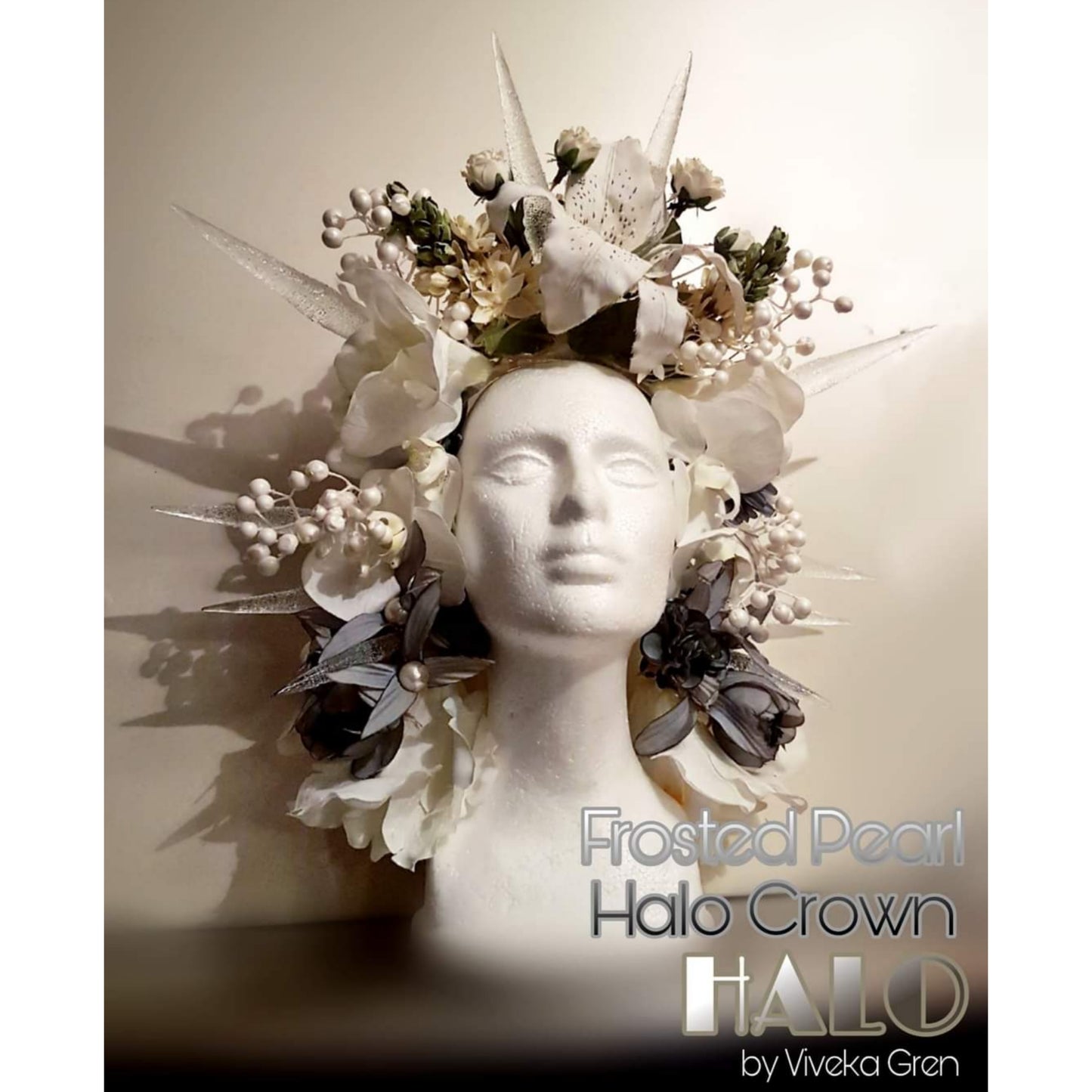 The Frosted Pearl (bridal) Flower Crown