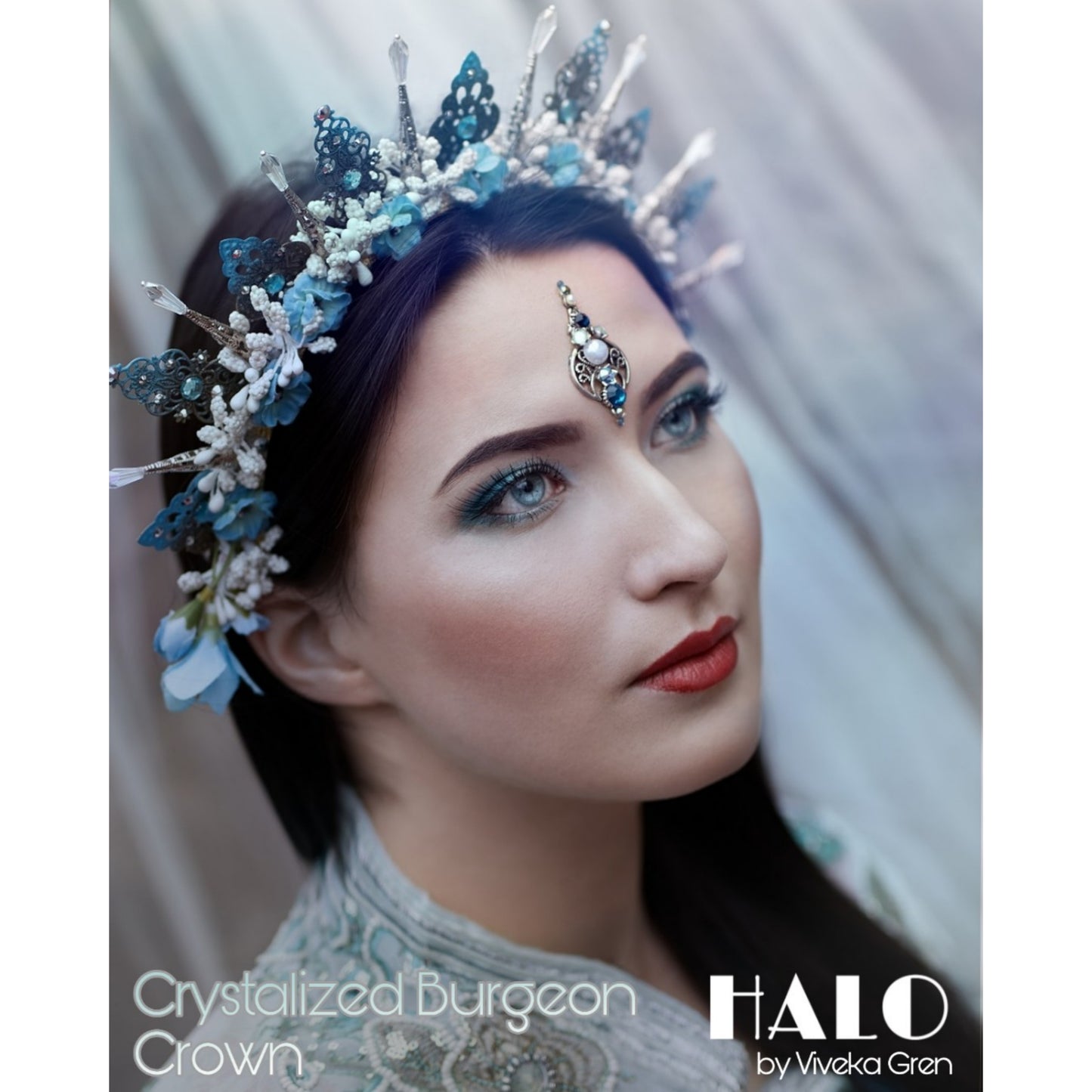 The Crystalized Burgeon flower crown