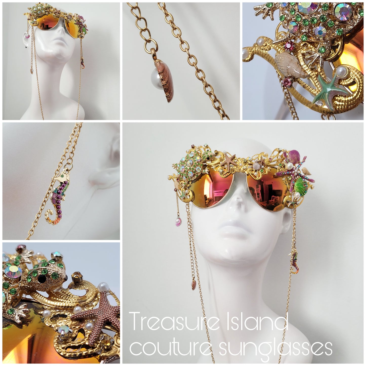 Shifting Depths collection: the Treasure Island sculptural sunglasses