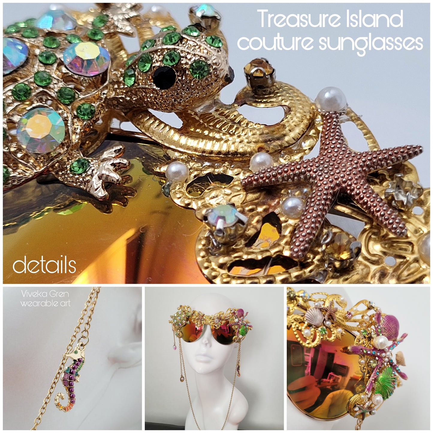 Shifting Depths collection: the Treasure Island sculptural sunglasses