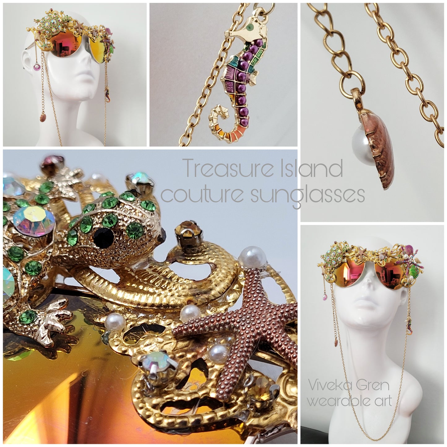 Shifting Depths collection: the Treasure Island sculptural sunglasses