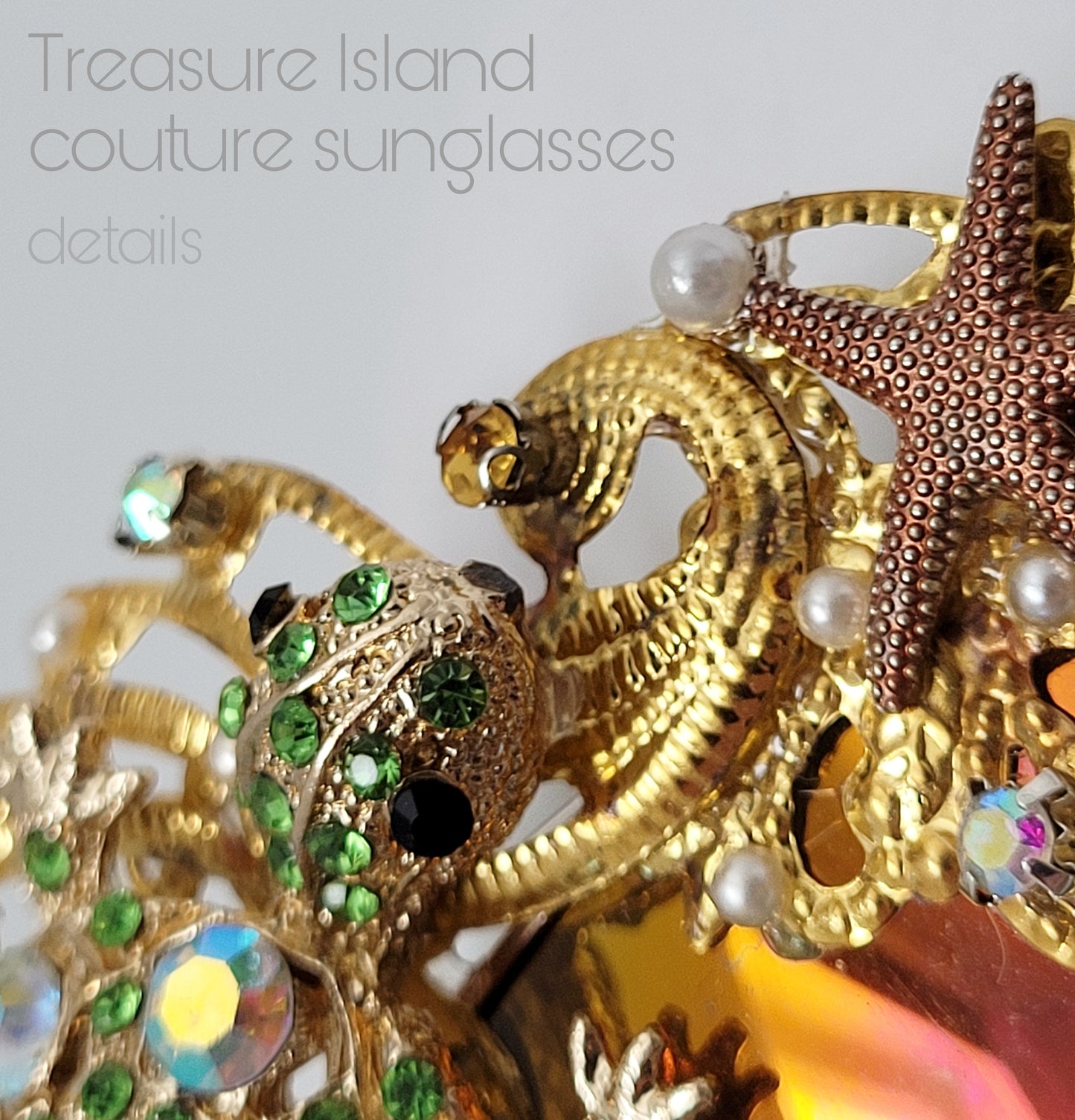 Shifting Depths collection: the Treasure Island sculptural sunglasses