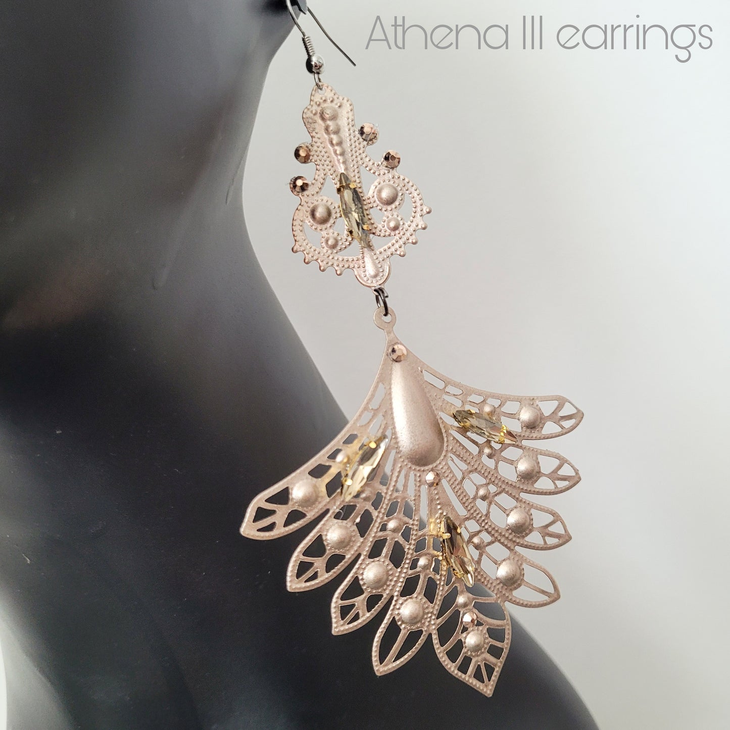 Deusa ex Machina collection: The Athena earrings (hook versions)