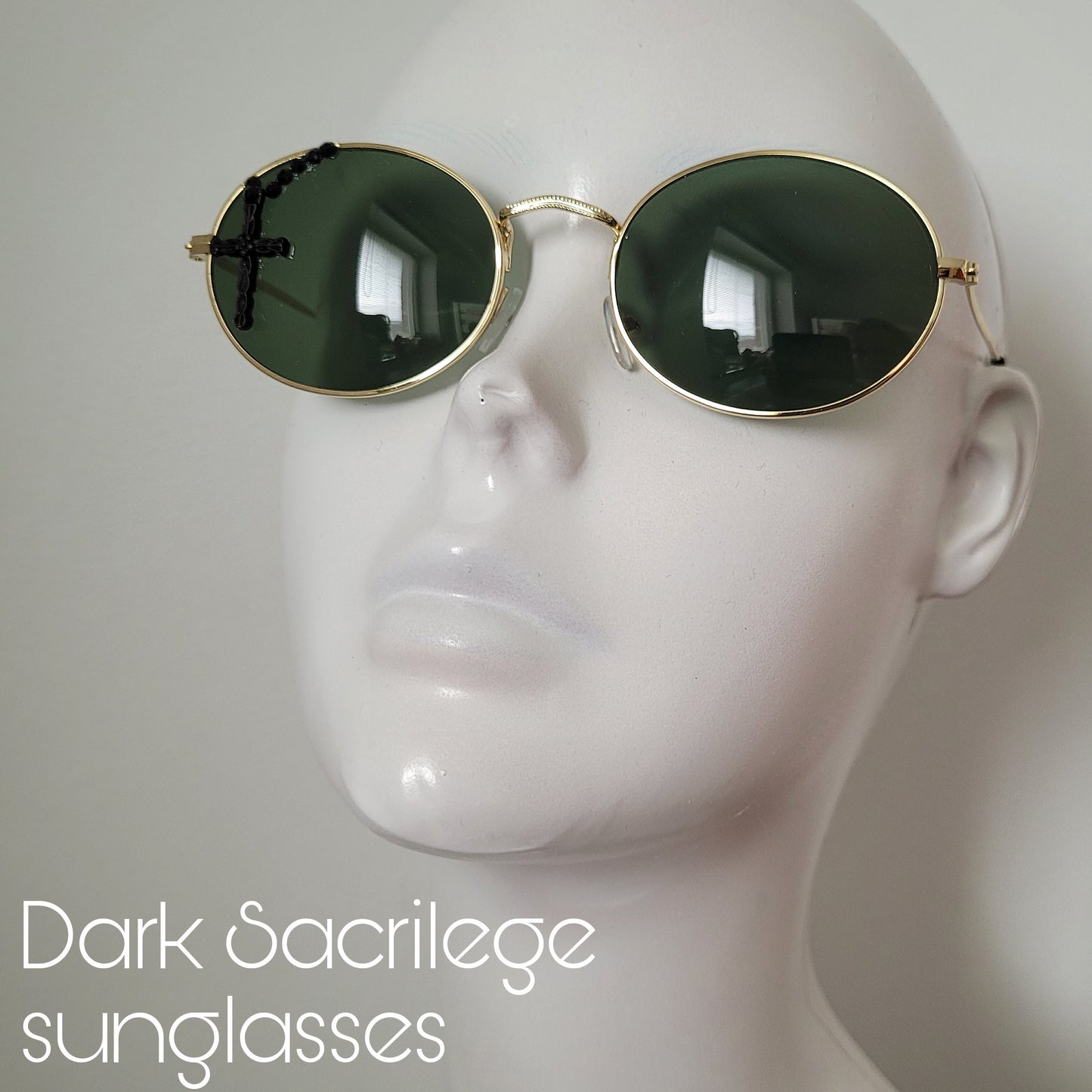 Sacrilegious Collection: The Dark Sacrilege sunglasses, oval unisex frames