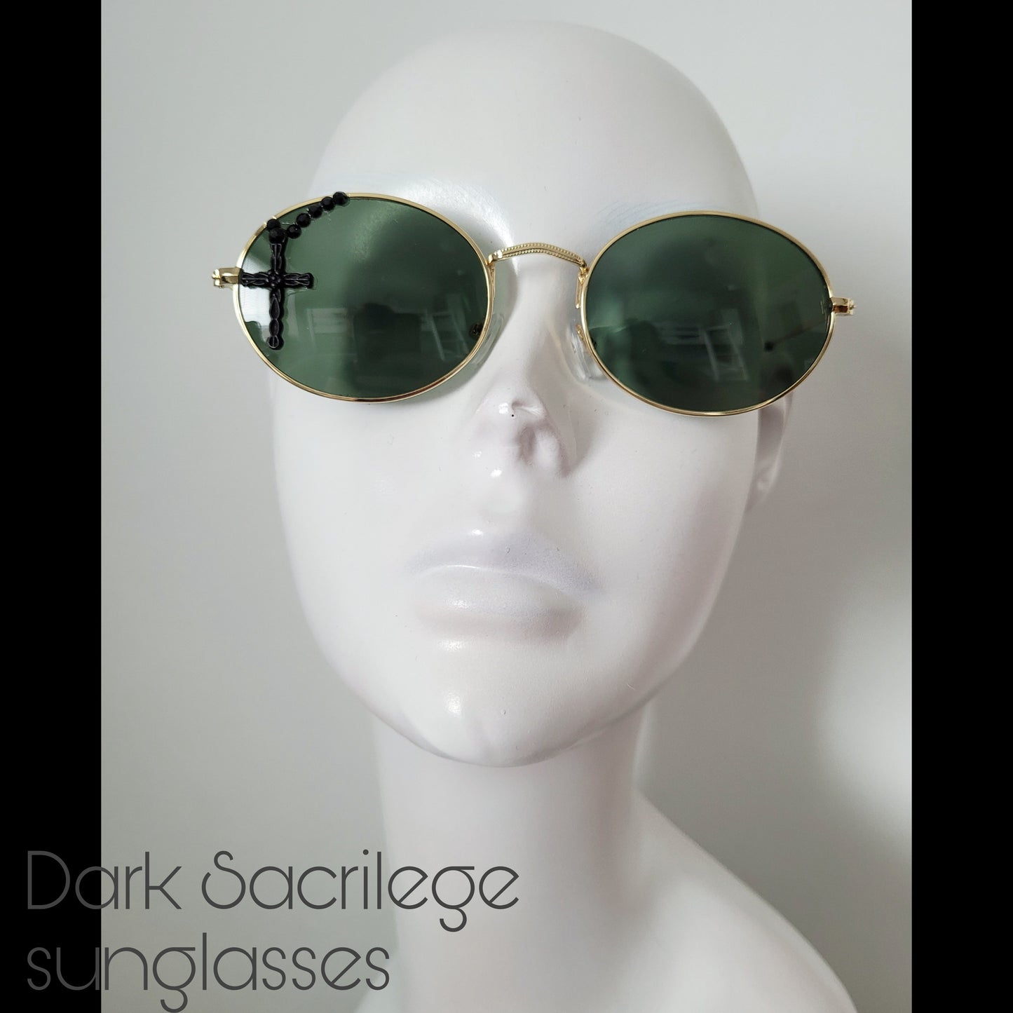 Sacrilegious Collection: The Dark Sacrilege sunglasses, oval unisex frames