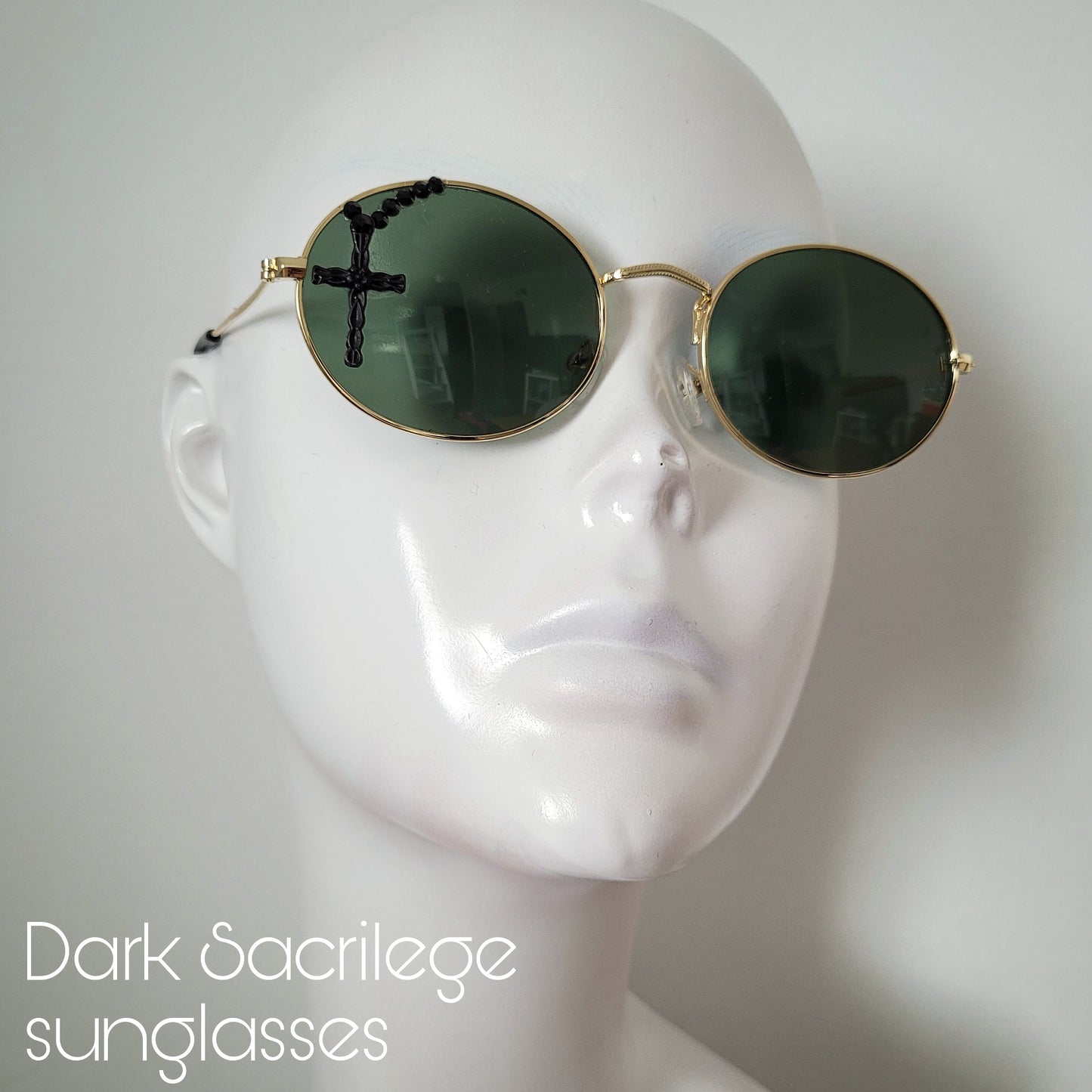 Sacrilegious Collection: The Dark Sacrilege sunglasses, oval unisex frames