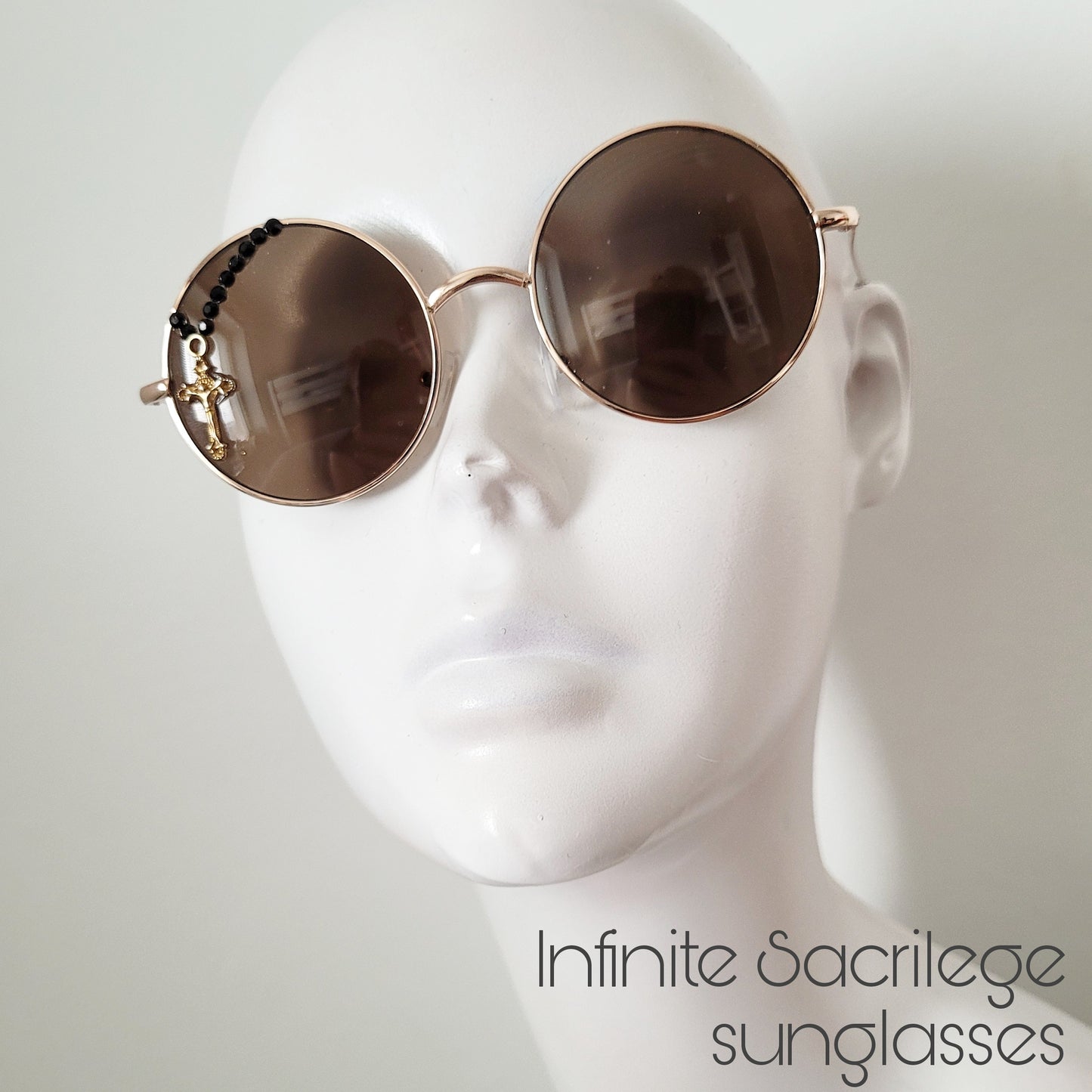 Sacrilegious Collection: The Infinite Sacrilege sunglasses, limited edition round unisex model