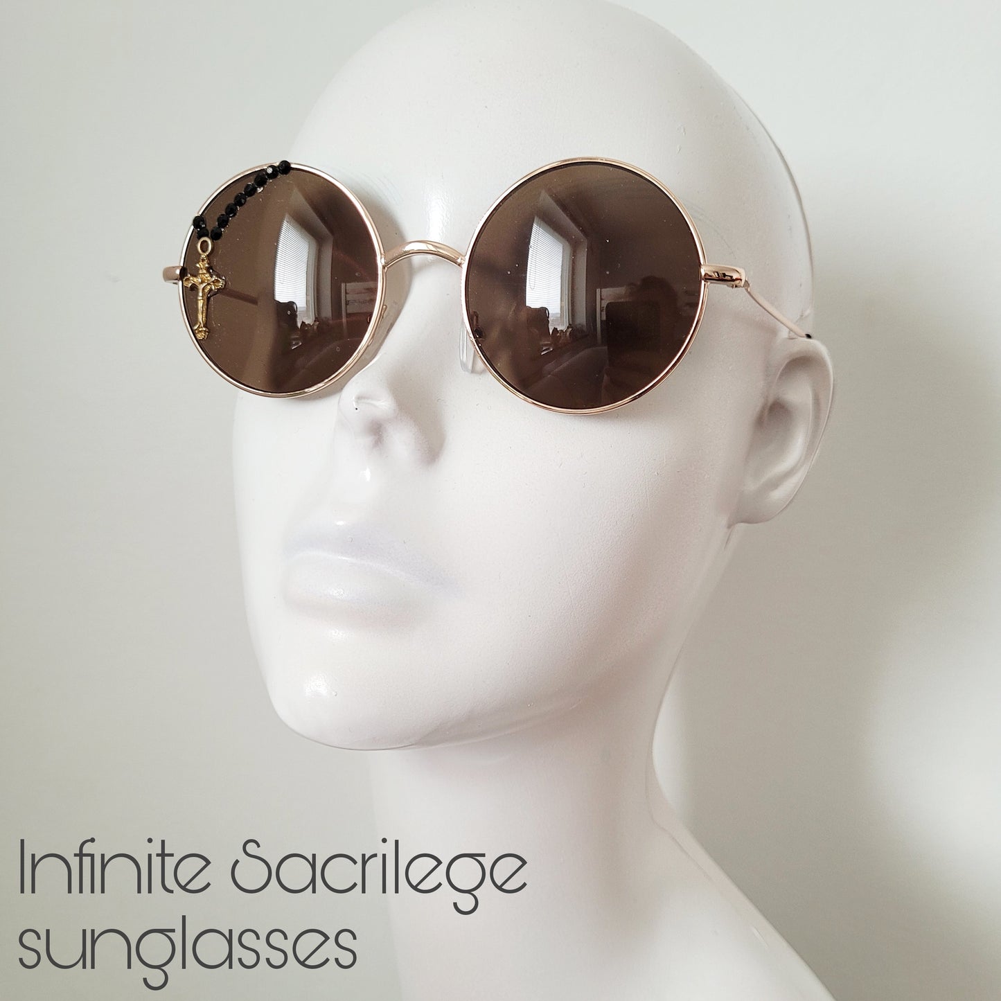 Sacrilegious Collection: The Infinite Sacrilege sunglasses, limited edition round unisex model