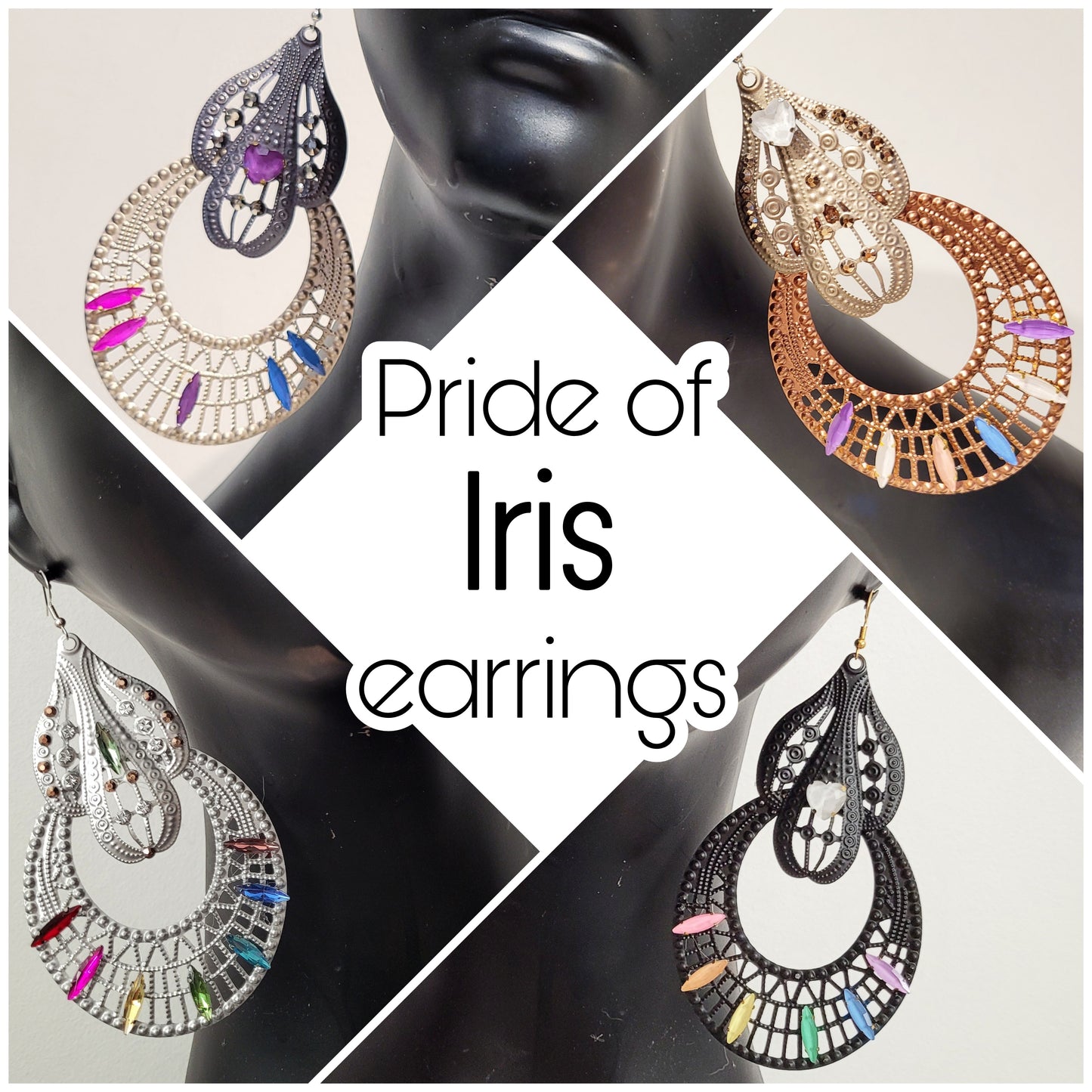 Deusa ex Machina collection: The Pride of Iris earrings