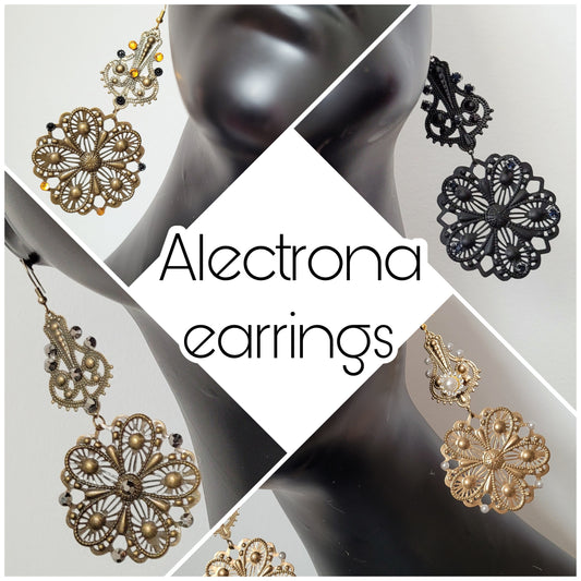 Deusa ex Machina collection: The Alectrona earrings (hook versions)