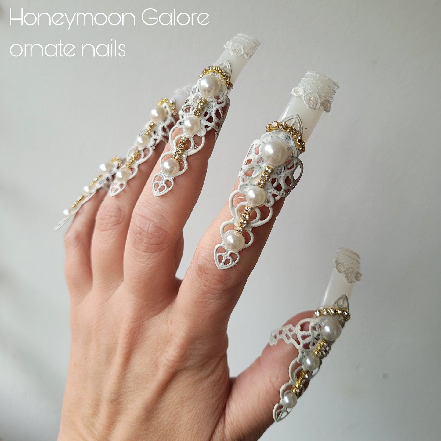 Made-to-order: the Honeymoon Galore ornate nails