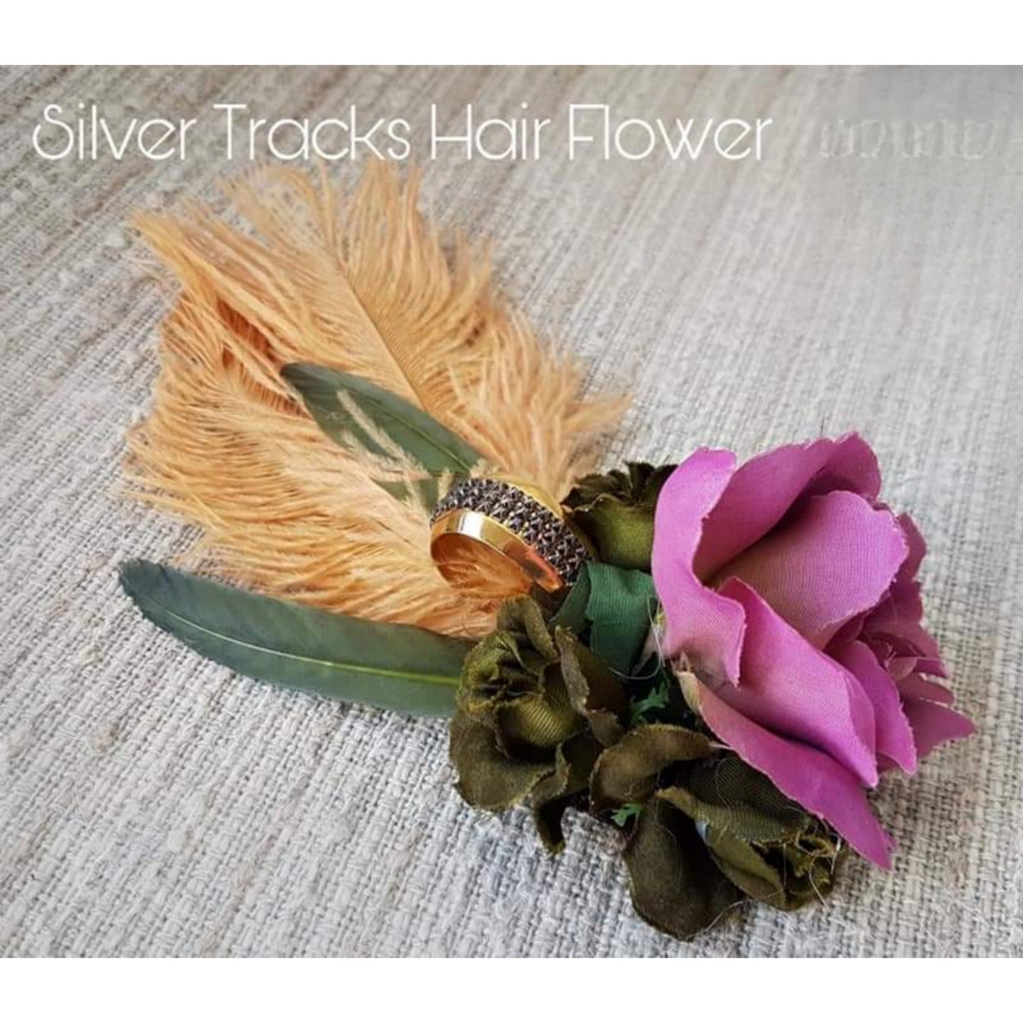 The Silver Tracks Hair Flower