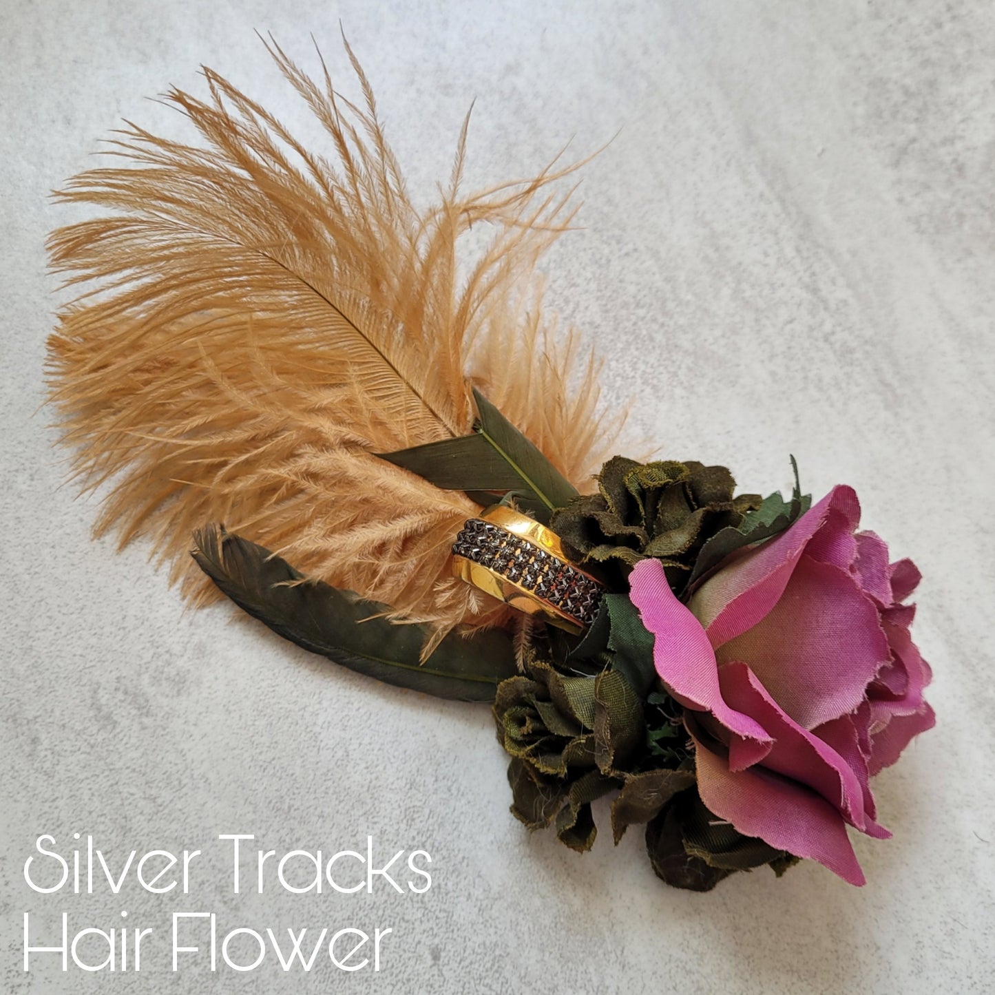 The Silver Tracks Hair Flower