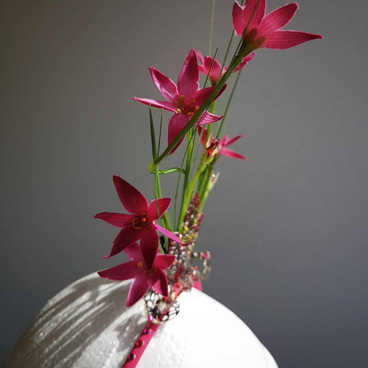 The Berries on a Straw Headpiece