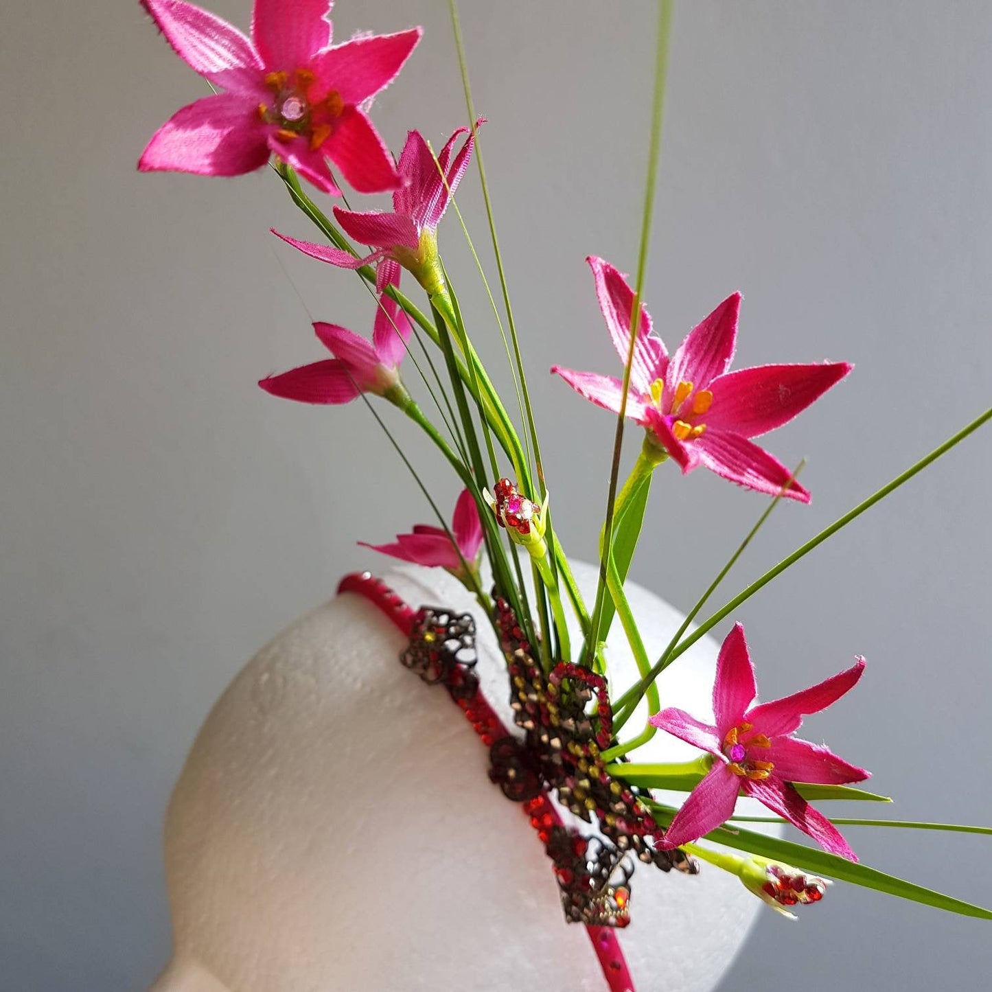 The Berries on a Straw Headpiece