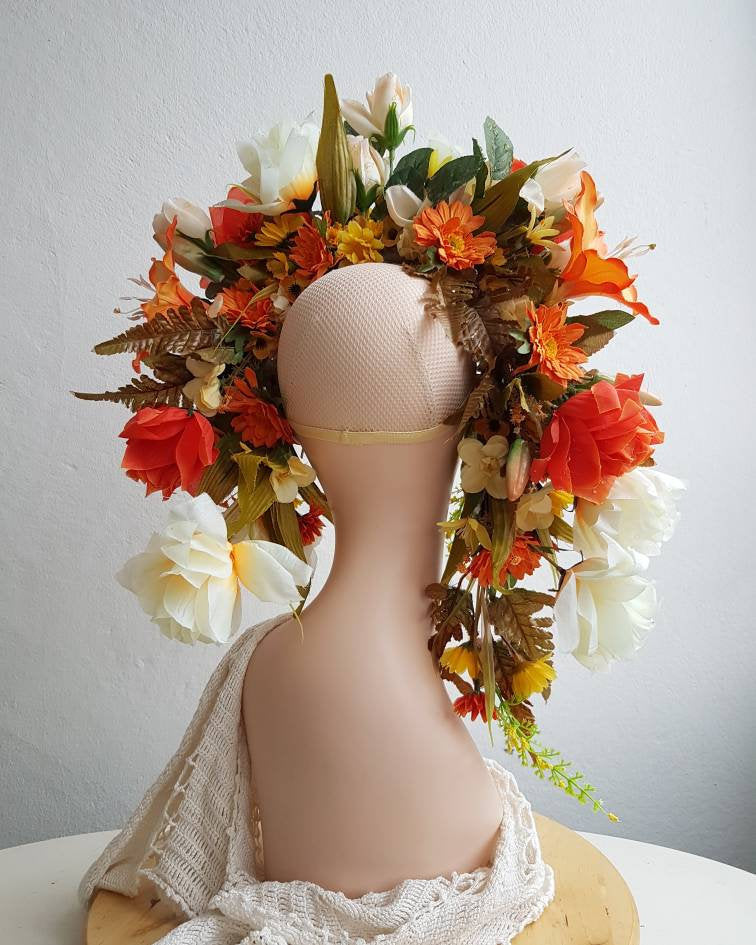 The Flaming Dawn Flower Crown
