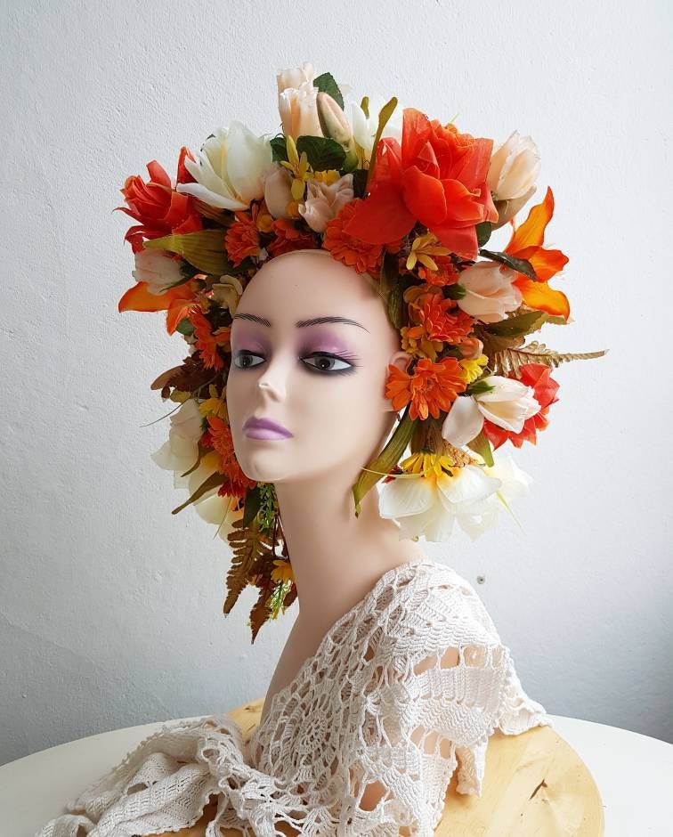 The Flaming Dawn Flower Crown
