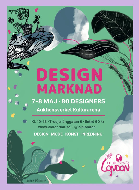 Nyhet: Möt mig på À la London Designmarknad 7-8 maj 2022