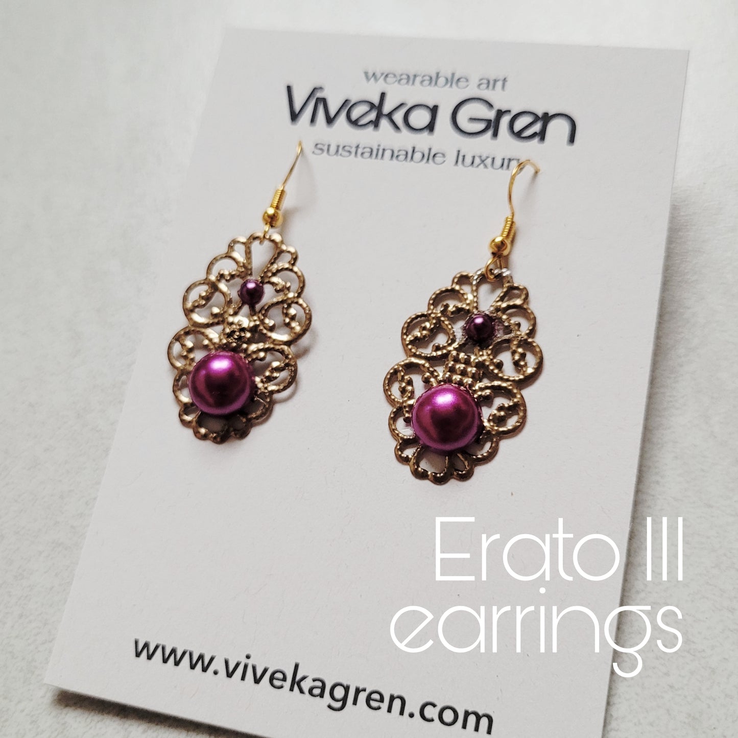 Deusa ex Machina collection: The Erato earrings