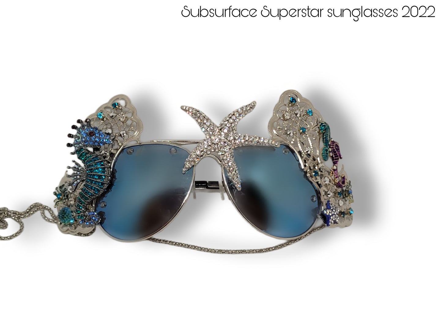 Shifting Depths collection: the Subsurface Superstar sculptural sunglasses