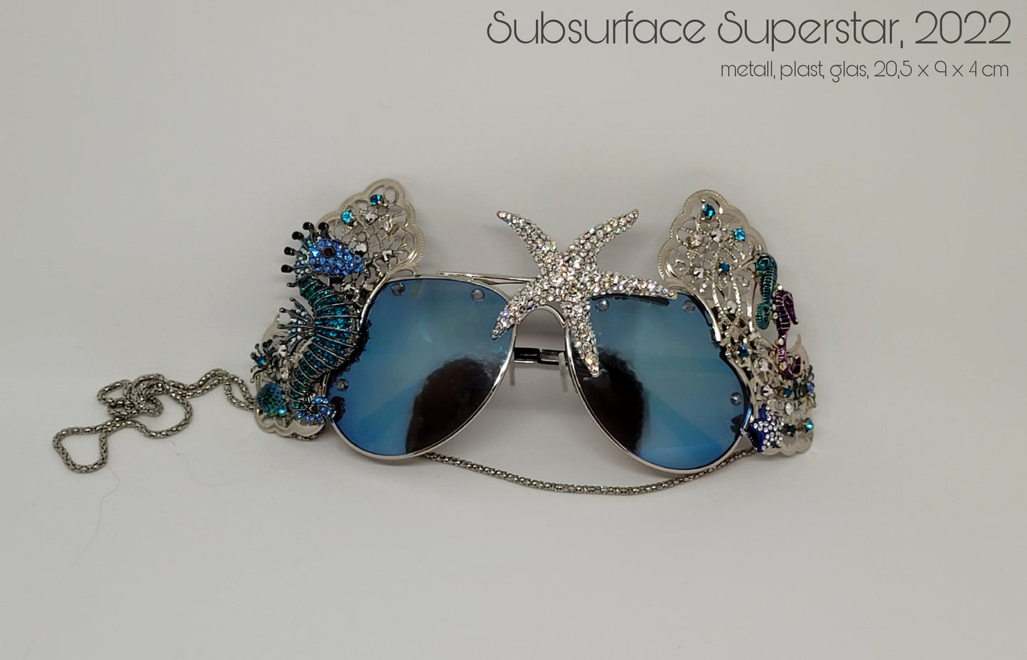 Shifting Depths collection: the Subsurface Superstar sculptural sunglasses