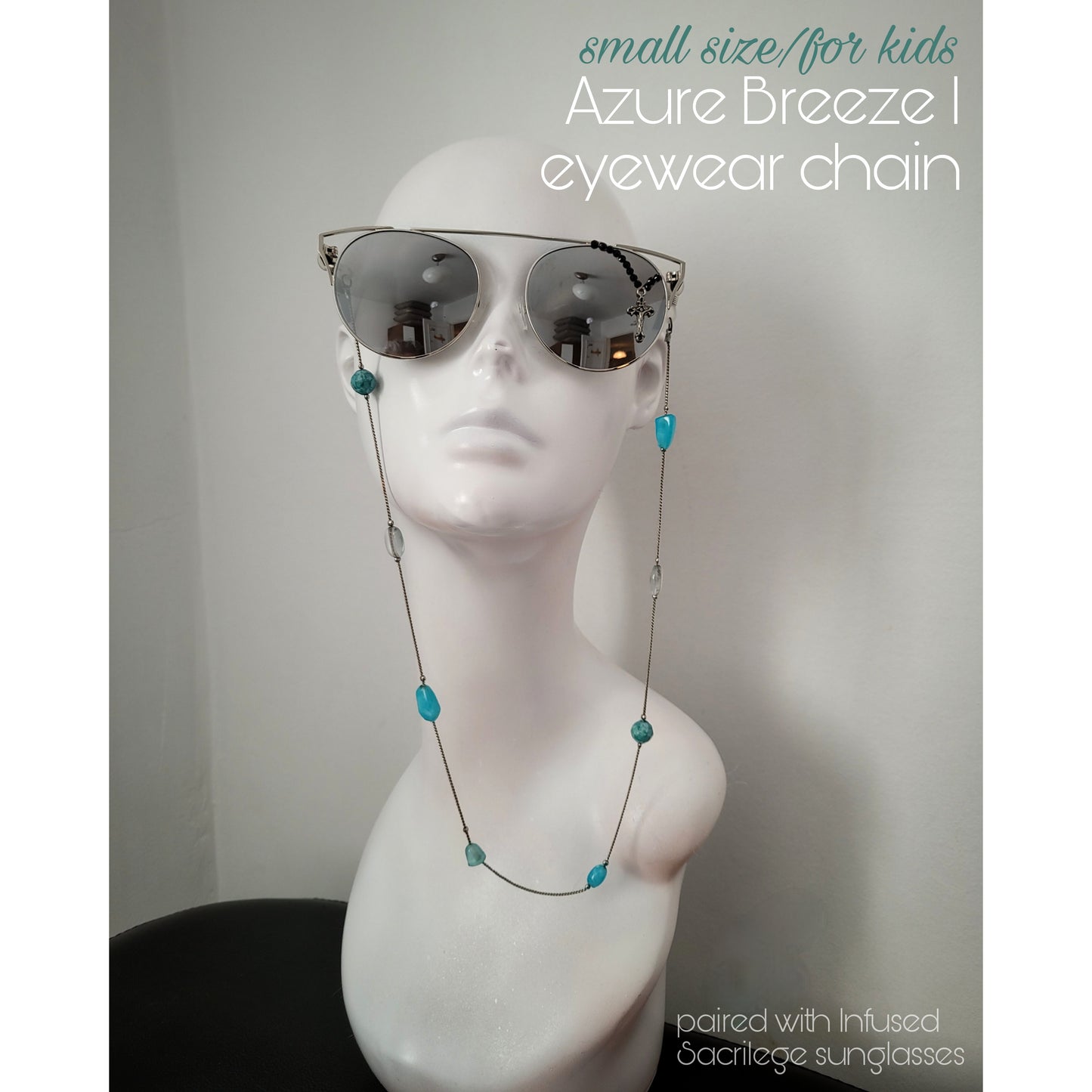 Azure Breeze EYEWEAR CHAINS (short size)