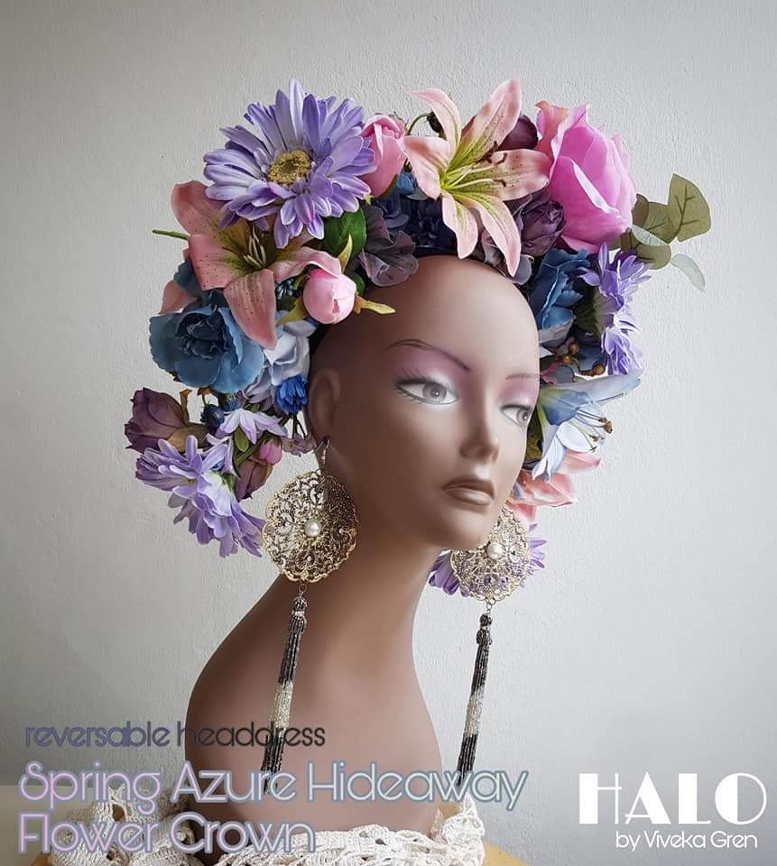 The Spring Azure Hidaway Flower Crown