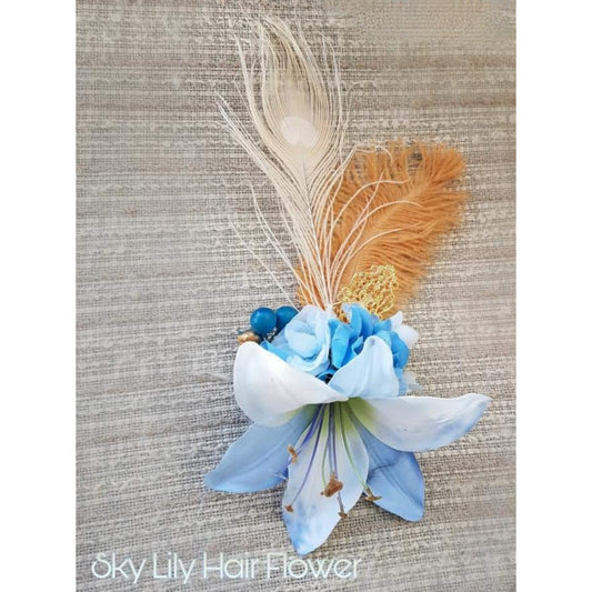 The Sky Lily Hair Flower