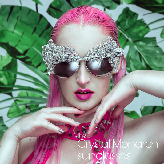 The Crystal Monarch showpiece sunglasses