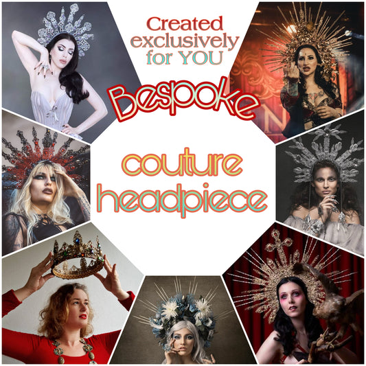 Bespoke order: Couture headpiece (1 spot available for September-November 2023)