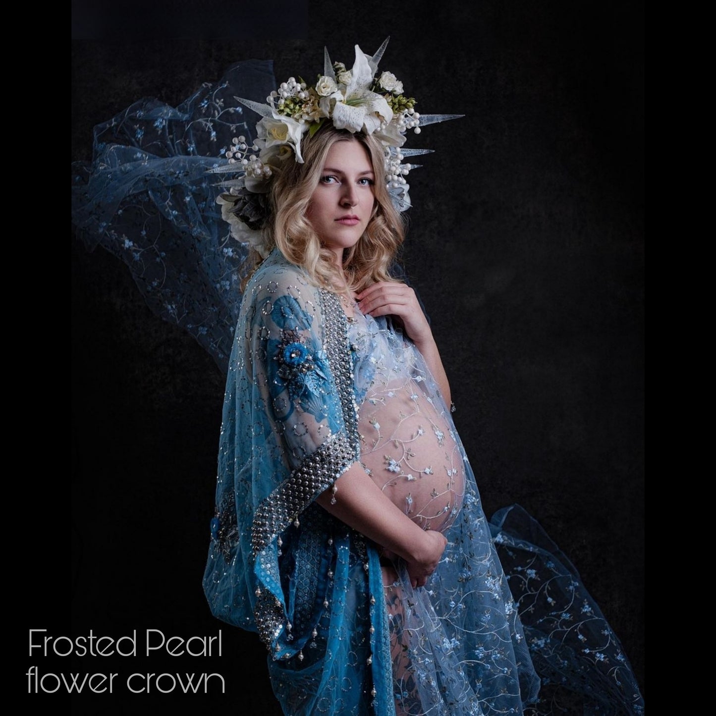 The Frosted Pearl (bridal) Flower Crown