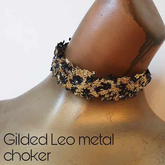 Made-to-order: The Gilded Leo Metal Choker