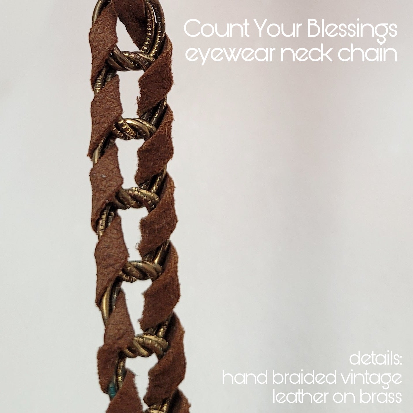 Neckscape sustainable collection: Count Your Blessings EYEWEAR CHAIN